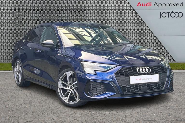 Used 2022 AUDI A3 1.5 TFSI 35 Edition 1 Saloon 4dr Petrol Manual Euro 6 (s/s) (150 ps) Blue at JCT600