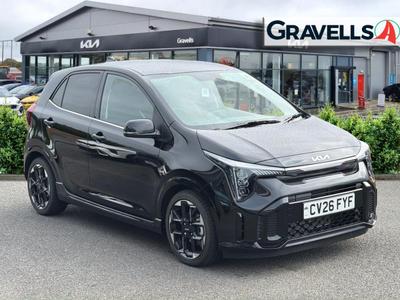 Used 2026 Kia PICANTO 1.0 GT-Line Hatchback 5dr Petrol AMT Euro 6 (s/s) (67 bhp) midnight black at Gravells