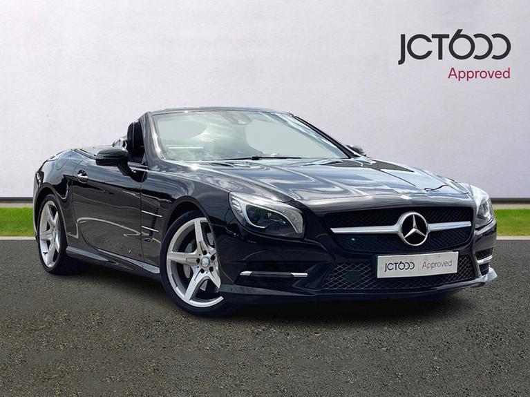 Used 2014 MERCEDES-BENZ Sl 3.5 SL350 V6 BlueEfficiency Convertible 2dr Petrol G-Tronic Euro 5 (s/s) (306 ps) Black at JCT600