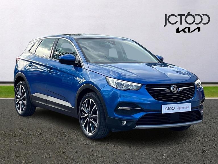 Used 2021 VAUXHALL Grandland X 1.2 Turbo Elite Nav SUV 5dr Petrol Manual 6Spd Euro 6 (s/s) (130 ps) Blue at JCT600