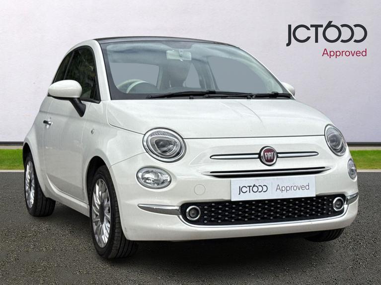 Used 2018 FIAT 500 1.2 Lounge Hatchback 3dr Petrol Manual Euro 6 (s/s) (69 bhp) White at JCT600