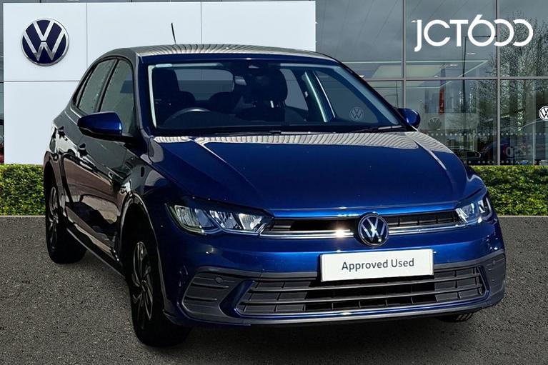 Used 2023 VOLKSWAGEN Polo 1.0 EVO Life Hatchback 5dr Petrol Manual Euro 6 (s/s) (80 ps) Reef Blue Metallic at JCT600