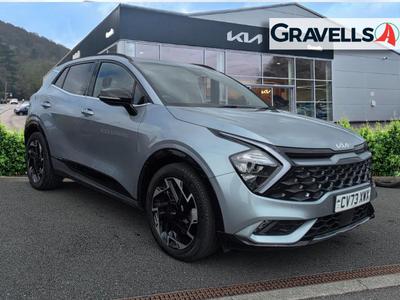 Used 2023 Kia SPORTAGE 1.6 T-GDi GT-Line SUV 5dr Petrol Manual Euro 6 (s/s) (148 bhp) lunar silver at Gravells