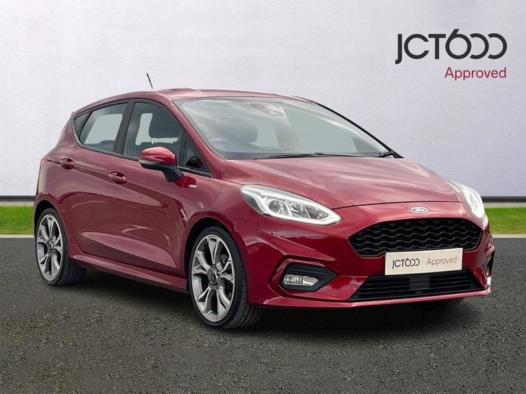 Used 2019 FORD Fiesta 1.0T EcoBoost GPF ST-Line Hatchback 5dr Petrol Manual Euro 6 (s/s) (140 ps) Red at JCT600