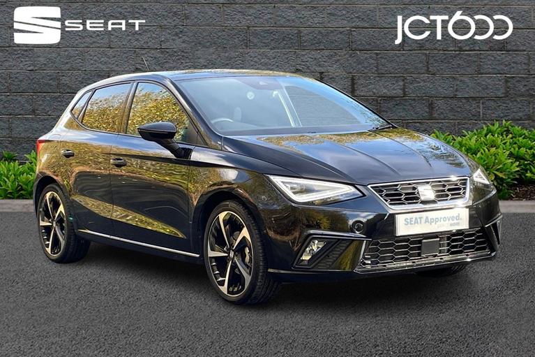 Used 2024 SEAT Ibiza 1.0 TSI FR Sport Hatchback 5dr Petrol Manual Euro 6 (s/s) (95 ps) Black at JCT600