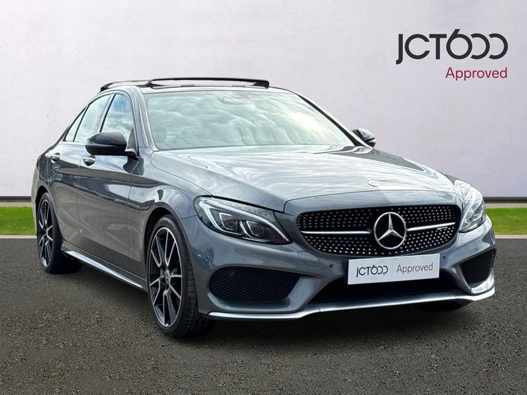 Used 2017 MERCEDES-BENZ C Class 3.0 C43 V6 AMG (Premium Plus) Saloon 4dr Petrol G-Tronic+ 4MATIC Euro 6 (s/s) (367 ps) Grey at JCT600