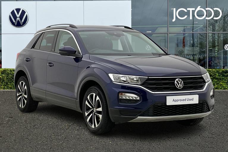 Used 2020 VOLKSWAGEN T-Roc 1.0 TSI United SUV 5dr Petrol Manual Euro 6 (s/s) (110 ps) Atlantic Blue at JCT600