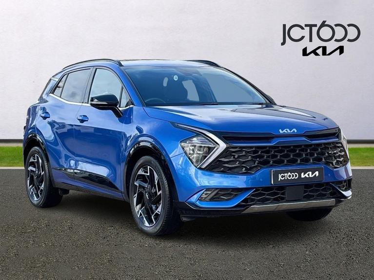 Used 2022 KIA Sportage 1.6 T-GDi GT-Line SUV 5dr Petrol Manual Euro 6 (s/s) (148 bhp) Blue at JCT600