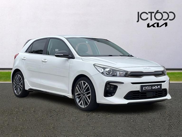 Used 2021 Kia Rio 1.0 T GDi 48V 118 GT-Line S 5dr White at JCT600