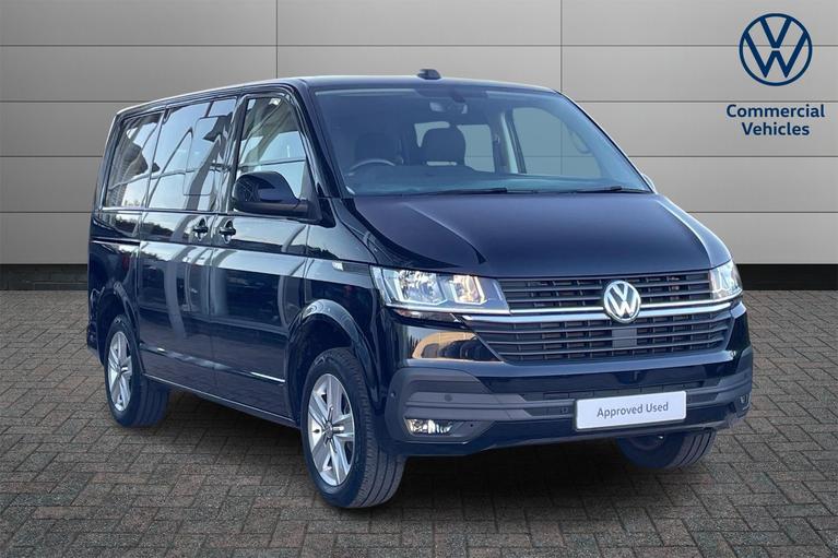 Used 2023 VOLKSWAGEN Transporter T32 Highline SWB 150 PS 2.0 TDI 6sp Manual Kombi Van Deep Black at JCT600