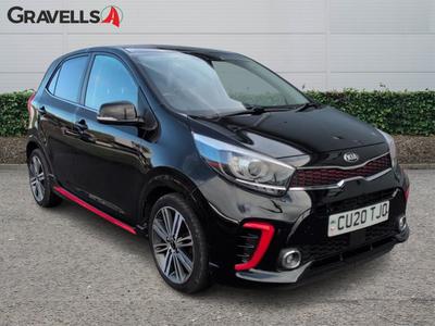 Used 2020 Kia PICANTO 1.0 T-GDi GT-Line Hatchback 5dr Petrol Manual Euro 6 (s/s) (99 bhp) Black at Gravells