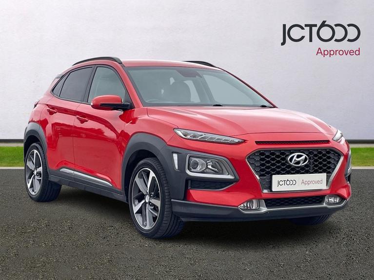 Used 2019 HYUNDAI Kona 1.0 T-GDi Premium SUV 5dr Petrol Manual Euro 6 (s/s) (120 ps) Orange at JCT600