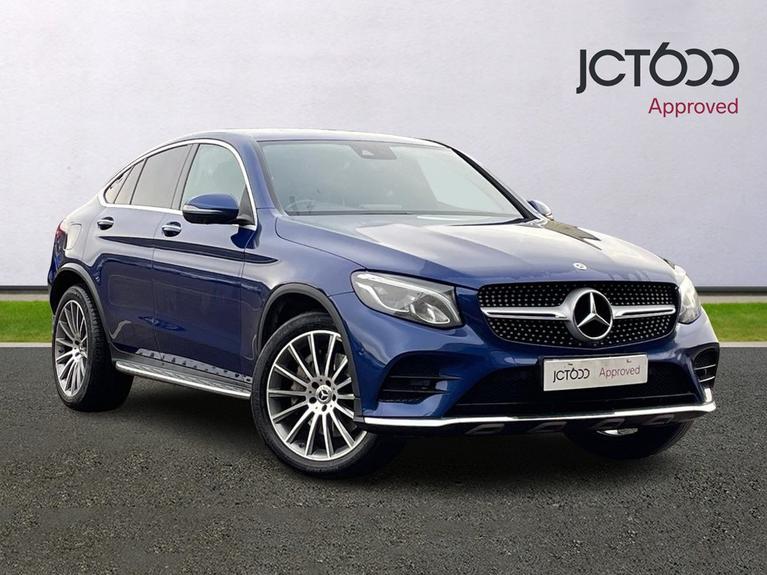 Used 2018 MERCEDES-BENZ Glc 2.1 GLC250d AMG Line (Premium Plus) Coupe 5dr Diesel G-Tronic+ 4MATIC Euro 6 (s/s) (204 ps) Blue at JCT600