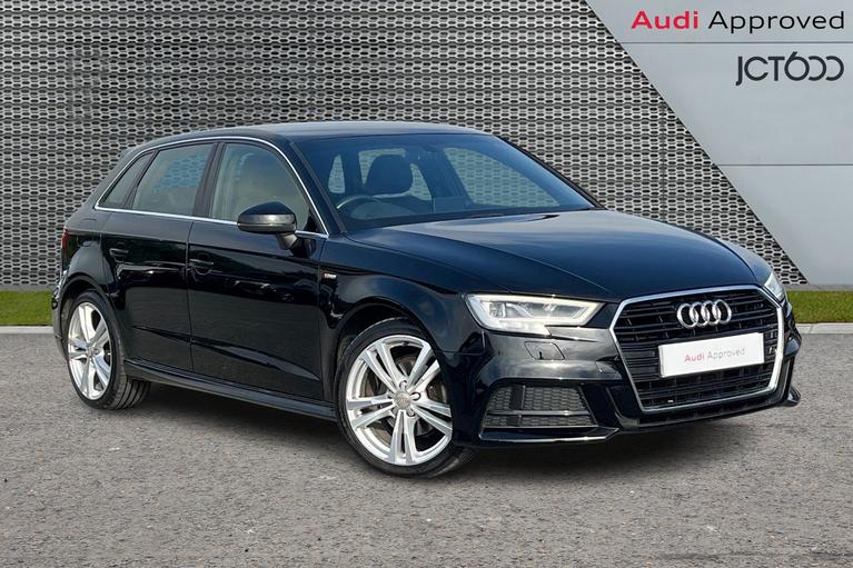 Used 2019 AUDI A3 1.5 TFSI CoD 35 S line Sportback 5dr Petrol Manual Euro 6 (s/s) (150 ps) Black at JCT600