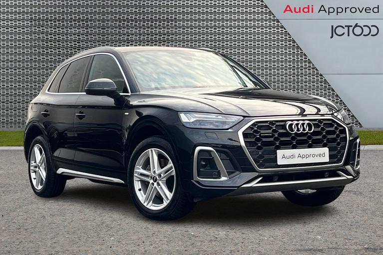 Used 2022 AUDI Q5 2.0 TDI 40 S line SUV 5dr Diesel S Tronic quattro Euro 6 (s/s) (204 ps) Black at JCT600