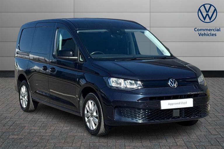 Used 2025 VOLKSWAGEN Caddy Maxi 2.0 TDI C20 Commerce Pro Panel Van 6dr Diesel DSG LWB Euro 6 (s/s) (122 ps) Blue at JCT600