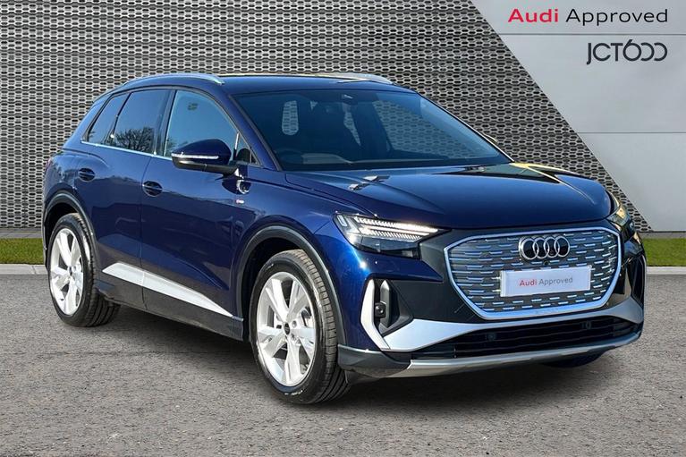 Used 2026 AUDI Q4 E-Tron 40 S line SUV 5dr Electric Auto 63kWh (204 ps) Blue at JCT600