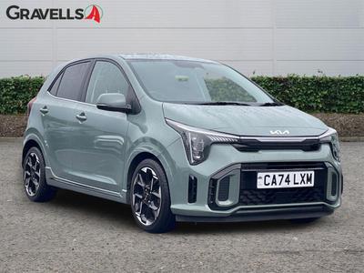 Used 2024 Kia PICANTO 1.2 GT-Line S Hatchback 5dr Petrol Manual Euro 6 (s/s) (77 bhp) adventurous green at Gravells