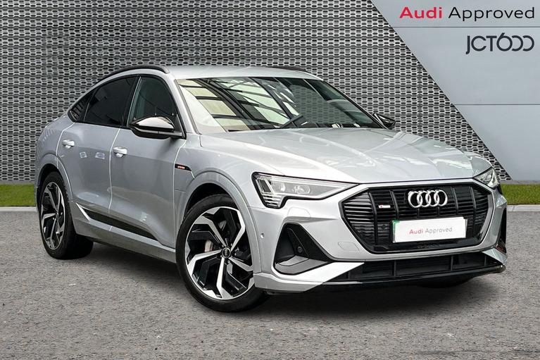 Used 2022 Audi e-tron 55 Black Edition Sportback 5dr Electric Auto quattro 95kWh (11kW Charger) (408 ps) Silver at JCT600