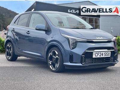 Used 2024 Kia PICANTO 1.0 3 Hatchback 5dr Petrol Manual Euro 6 (s/s) (62 bhp) smoky blue at Gravells