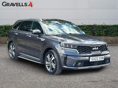 Used 2022 Kia SORENTO 1.6 T-GDi 13.8kWh 4 SUV 5dr Petrol Plug-in Hybrid Auto AWD Euro 6 (s/s) (261 bhp) Grey at Gravells