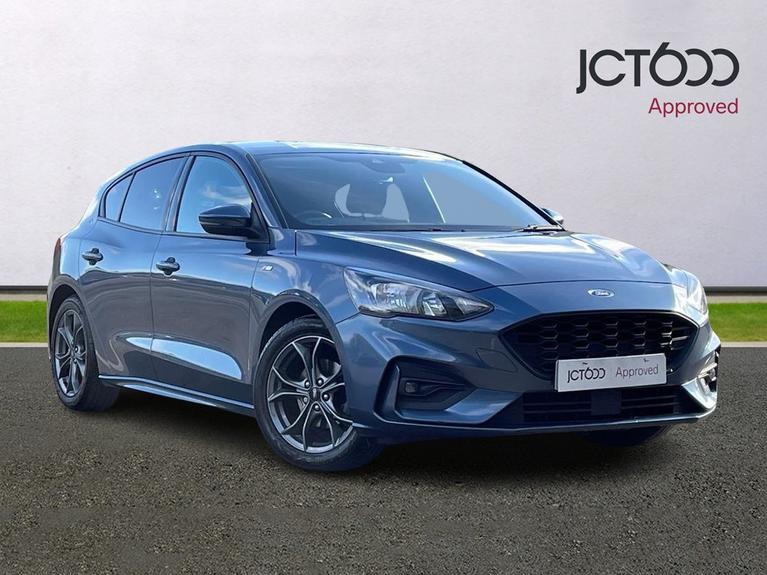 Used 2019 FORD Focus 1.0T EcoBoost ST-Line Hatchback 5dr Petrol Manual Euro 6 (s/s) (125 ps) Blue at JCT600