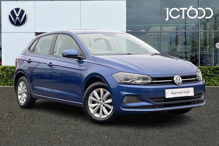 Used 2018 VOLKSWAGEN Polo SE 1.0 TSI 95PS 5-speed Manual 5 Door Reef Blue at JCT600