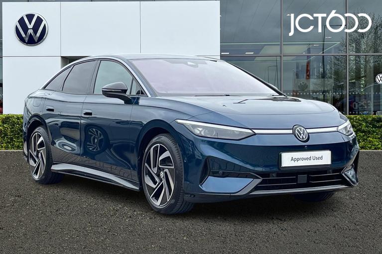 Used 2026 Volkswagen Id.7 Pro S 86kWh Match Plus Fastback 5dr Electric Auto (286 ps) Blue at JCT600