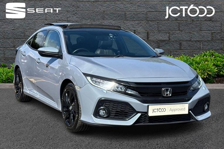 Used 2019 HONDA Civic 1.0 VTEC Turbo EX Hatchback 5dr Petrol CVT Euro 6 (s/s) (126 ps) Grey at JCT600