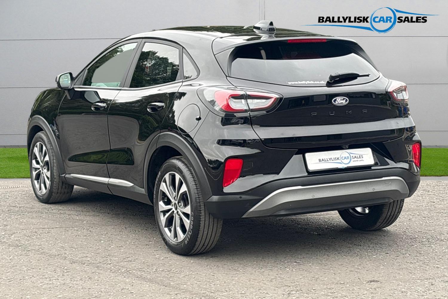 2026 Ford Puma 1.0 MHEV Titanium 5dr Petrol Hybrid Manual Euro 6 (s/s) (125 ps) in Black with 12k - vehicle photo 2 for sale on PureCar