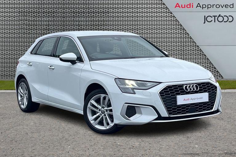 Used 2020 Audi A3 2.0 TDI 30 Sport Sportback 5dr Diesel Manual Euro 6 (s/s) (116 ps) White at JCT600