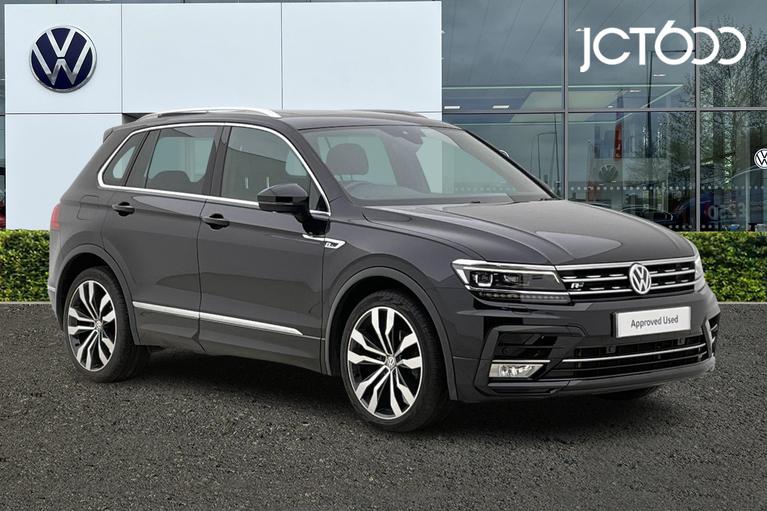 Used 2017 VOLKSWAGEN Tiguan 2.0 TDI BlueMotion Tech R-Line SUV 5dr Diesel DSG 4Motion Euro 6 (s/s) (150 ps) Deep Black at JCT600