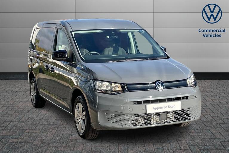 Used 2024 VOLKSWAGEN Caddy C20 Cargo Commerce Plus Maxi 102 PS 2.0 TDI 6sp Manual Panel Van Pure Grey at JCT600