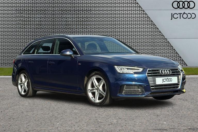 Used 2017 AUDI A4 Avant 2.0 TFSI S line Estate 5dr Petrol S Tronic Euro 6 (s/s) (190 ps) Blue at JCT600