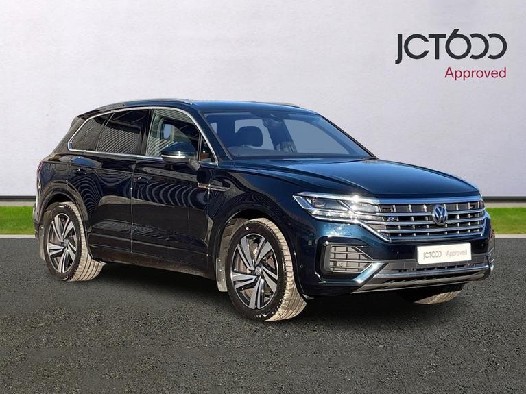 Used 2019 Volkswagen Touareg 3.0 TDI V6 R-Line Tech SUV 5dr Diesel Tiptronic 4Motion Euro 6 (s/s) (286 ps) Blue at JCT600