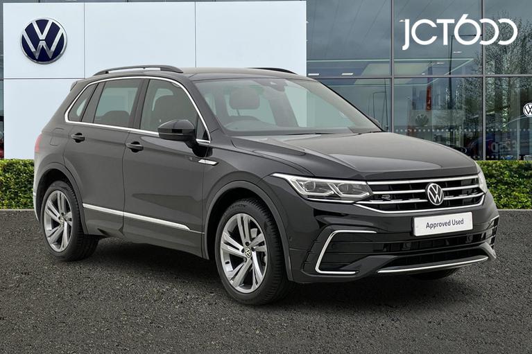 Used 2024 VOLKSWAGEN Tiguan 1.5 TSI R-Line Edition SUV 5dr Petrol DSG Euro 6 (s/s) (150 ps) Deep Black at JCT600