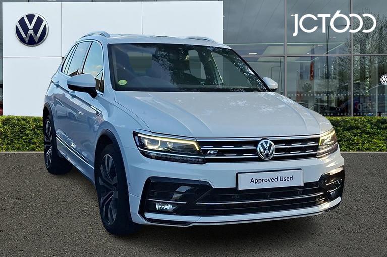 Used 2020 VOLKSWAGEN TIGUAN 2.0 TDi 150 R-Line Tech 5dr DSG Pure White at JCT600