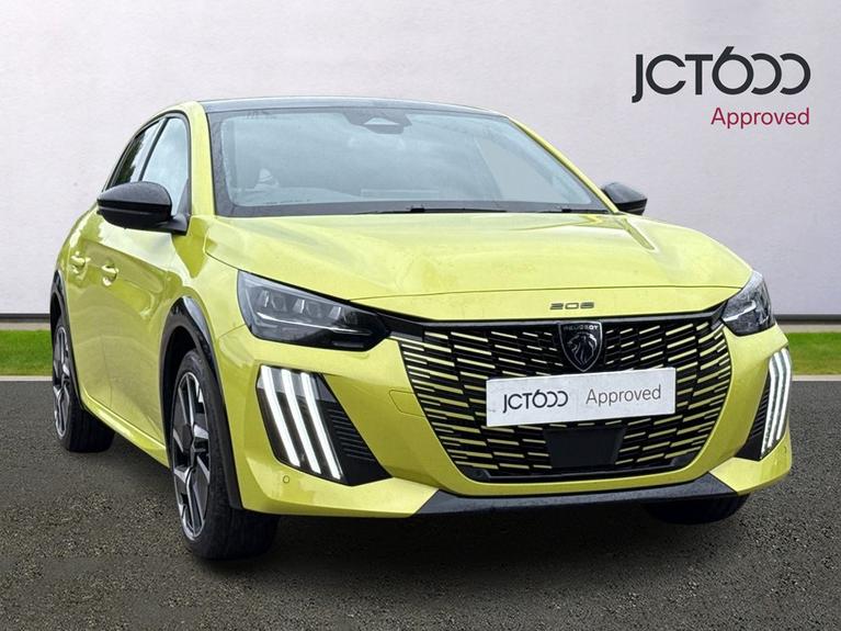 Used 2025 PEUGEOT 208 1.2 Hybrid 145 GT 5dr e-DSC6 Yellow at JCT600