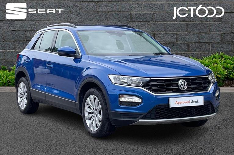 Used 2019 VOLKSWAGEN T-Roc 1.5 TSI GPF EVO SE SUV 5dr Petrol DSG Euro 6 (s/s) (150 ps) Blue at JCT600