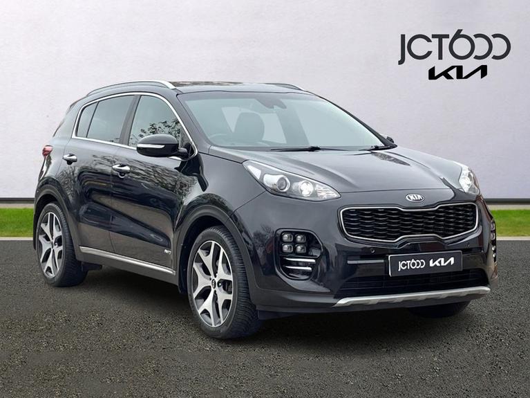 Used 2017 Kia Sportage 2.0 CRDi GT-Line SUV 5dr Diesel Auto AWD Euro 6 (134 bhp) Black at JCT600