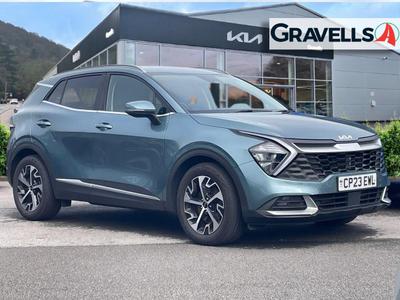 Used 2023 Kia SPORTAGE 1.6 T-GDi 3 SUV 5dr Petrol Manual Euro 6 (s/s) (148 bhp) yuka steel grey at Gravells