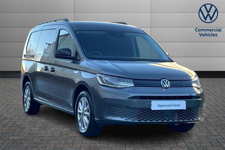 Used 2024 VOLKSWAGEN Caddy Maxi 2.0 TDI C20 Commerce Pro Panel Van 6dr Diesel DSG LWB Euro 6 (s/s) (122 ps) Indium Grey at JCT600