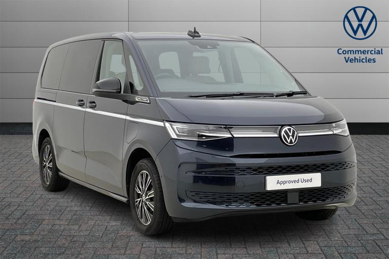 Used 2023 Volkswagen Multivan 1.4 TSI 13kWh Style MPV 5dr Petrol Plug-in Hybrid DSG L2 Euro 6 (s/s) (218 ps) Starlight Blue at JCT600