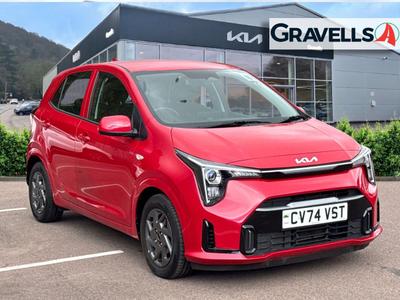 Used 2024 Kia PICANTO 1.0 2 Hatchback 5dr Petrol Manual Euro 6 (s/s) (62 bhp) blaze red at Gravells