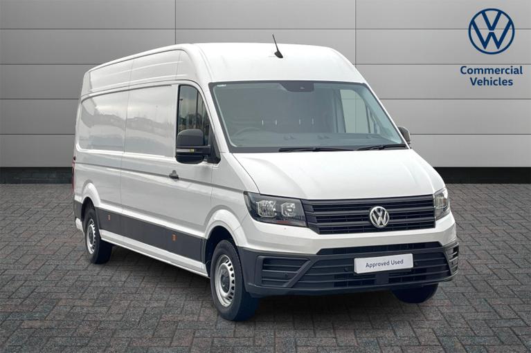 Used 2024 VOLKSWAGEN Crafter CR35 LWB  FWD 2.0 TDI 140PS Commerce Plus High Roof Van*App Connect*Technology Pack White at JCT600