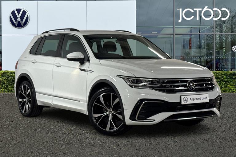 Used 2021 Volkswagen Tiguan 1.5 TSI R-Line SUV 5dr Petrol DSG Euro 6 (s/s) (150 ps) White at JCT600