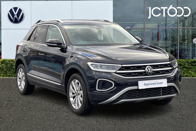 Used 2023 VOLKSWAGEN T-Roc 1.5 TSI Style SUV 5dr Petrol DSG 2WD Euro 6 (s/s) (150 ps) Deep Black at JCT600