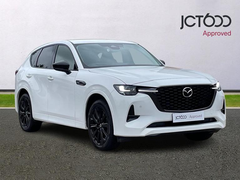 Used 2022 Mazda CX-60 2.5 e-SKYACTIV 17.8kWh Homura SUV 5dr Petrol Plug-in Hybrid Auto 4WD Euro 6 (327 ps) White at JCT600