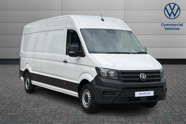 Used 2025 VOLKSWAGEN Crafter 2.0 TDI CR35 Commerce Panel Van 5dr Diesel Manual FWD LWB High Roof Euro 6 (s/s) (140 ps) White at JCT600