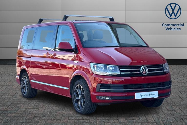 Used 2020 Volkswagen Caravelle 2.0 BiTDI Executive MPV 5dr Diesel DSG Euro 6 (s/s) (199 ps) Cherry Red at JCT600